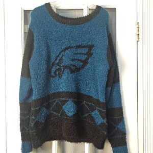NFL Team‎ Apparel Mens Womens Philadelphia Eagles Fuzzy Sweater XL